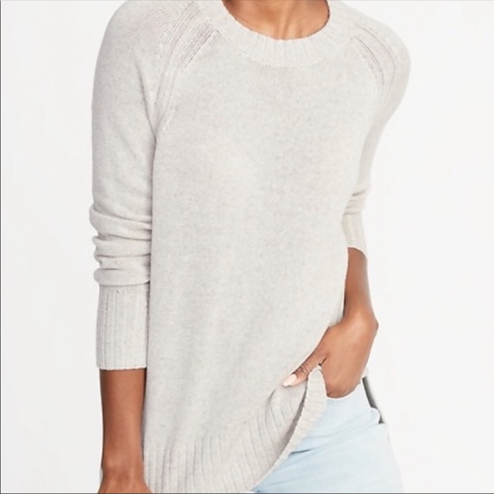 -SOLD-. Old Navy Rib-Knit Trim Crew-Neck Sweater.
